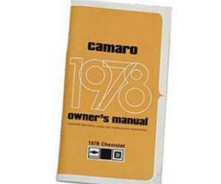 Camaro Owner's Manual, 1978