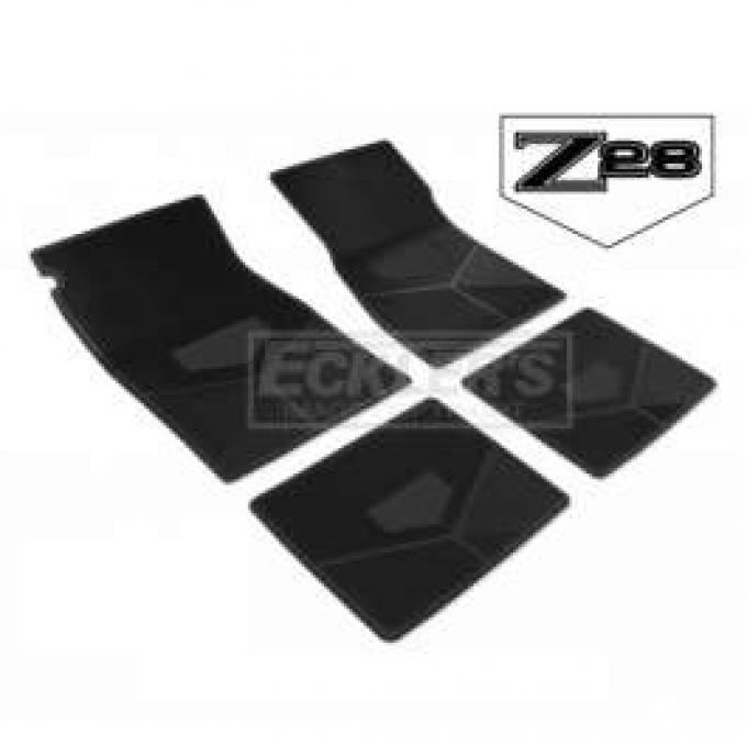 Lloyd Mats Black Carpet Floor Mats With Z28 Logo For 1977-1978 Camaro (2-Piece Front Set)