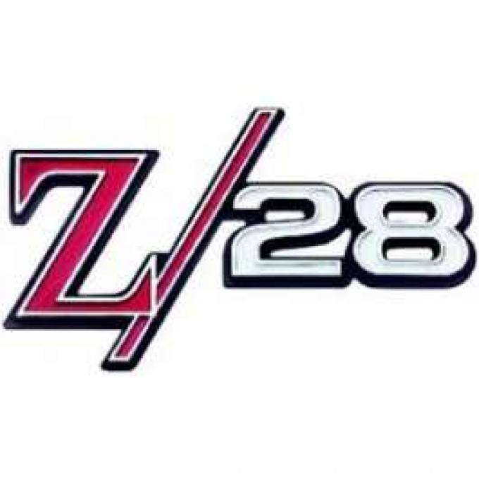 Camaro Grille Emblem, Z28, For Cars With Standard (Non-Rally Sport) Grille Or With Rally Sport (RS) Grille, 1969