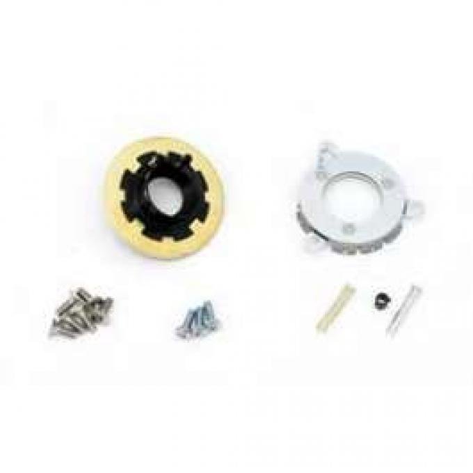 Camaro Horn Cap Contact & Mounting Parts Kit, Wood Steering Wheel, 1967-1968