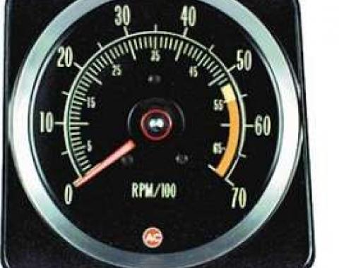 Camaro Tachometer, 5500 RPM Redline, 1969