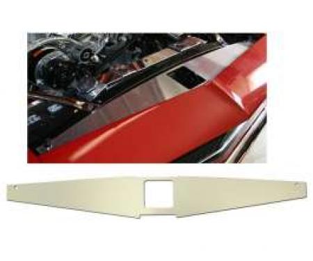 Camaro Core Support Filler Panel, Clear Anodized (Silver Satin), Plain, 1967-1969