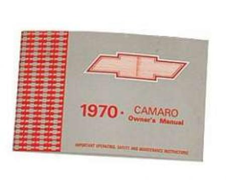 Camaro Owner's Manual, 1970