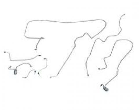 Camaro Brake Line Kit, Power Disc, Stainless Steel, 1980-1981