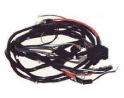 Camaro Front Light Wiring Harness, V8, With Warning Lights, 1970