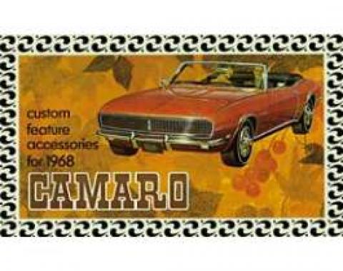 Camaro Custom Feature Accessories Booklet, 1968