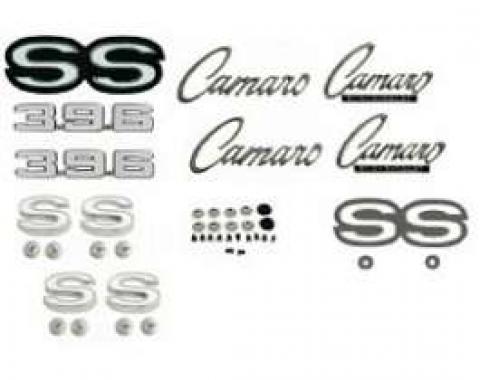 Camaro Emblem Kit, For Super Sport (SS), (Non-Rally Sport), With 396ci, 1969