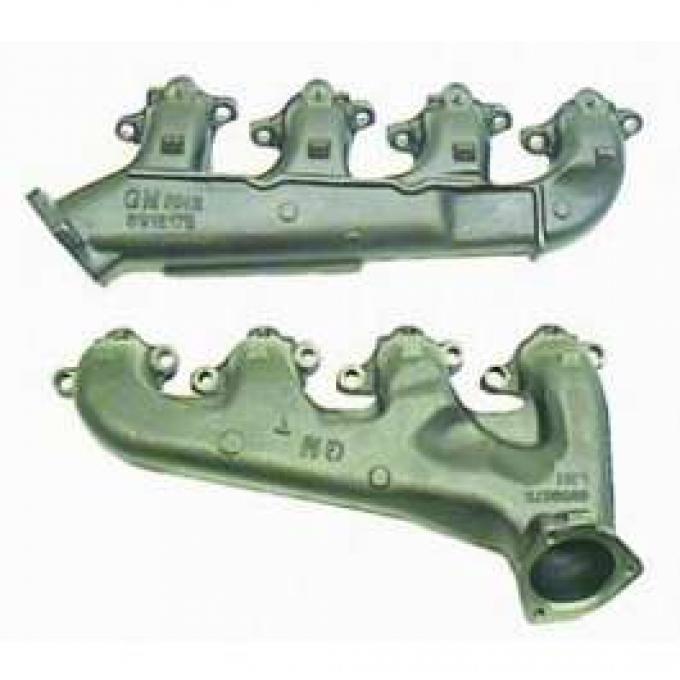 Camaro Exhaust Manifolds, Big Block, With Smog Fittings, 1967-1969