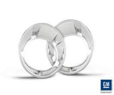 Camaro Running Light Bezels, Chrome, 2010-2013