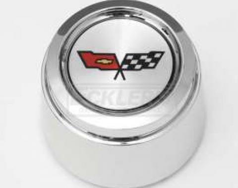 Camaro 1982 Corvette Style Chrome Center Cap For Corvette Style Aluminum Wheels