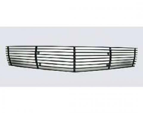 Camaro Billet Grille Overlay, Black Powder Coated, Aluminum, , 2010-2011