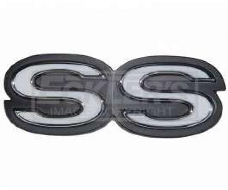 Camaro Grille Emblem, SS, For Cars With Rally Sport Grille,1968