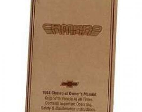 Camaro Owner's Manual, 1984