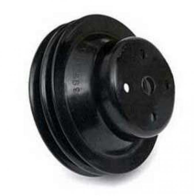 Camaro Water Pump Pulley, 396/325hp, For Cars With A.I.R. Pump, 1967 & 396/375hp, 1967-1968, Deep Double Groove