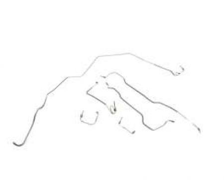 Camaro Brake Line Set, Front, Steel, For Cars With Power Disc Brakes, 1967-1968