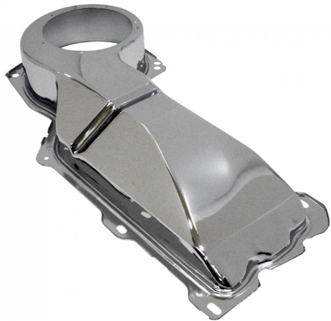 Heater Box Firewall Cover, Small Block, Chrome, 1967-1981