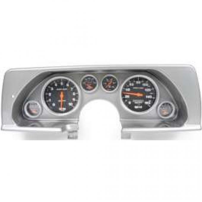 Camaro Instrument Cluster, Brushed Aluminum, With Autometer Sport Comp II Gauges, 1990-1992