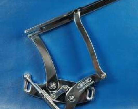 Camaro Billet Aluminum Hood Hinges, Polished Finish, 1967-1969