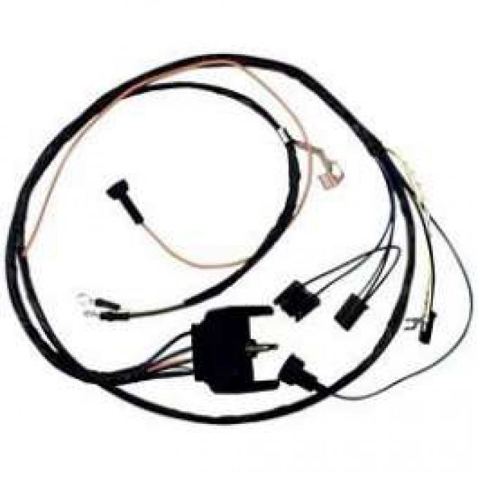 Camaro Engine Wiring Harness, Big Block, For Cars With Warning Lights & Carburetor Solenoid, 1969