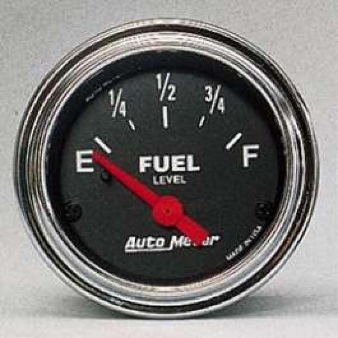 AUTO METER 2514 Traditional Chrome Electric Fuel Level Gauge 【新発売】  車、バイク、自転車