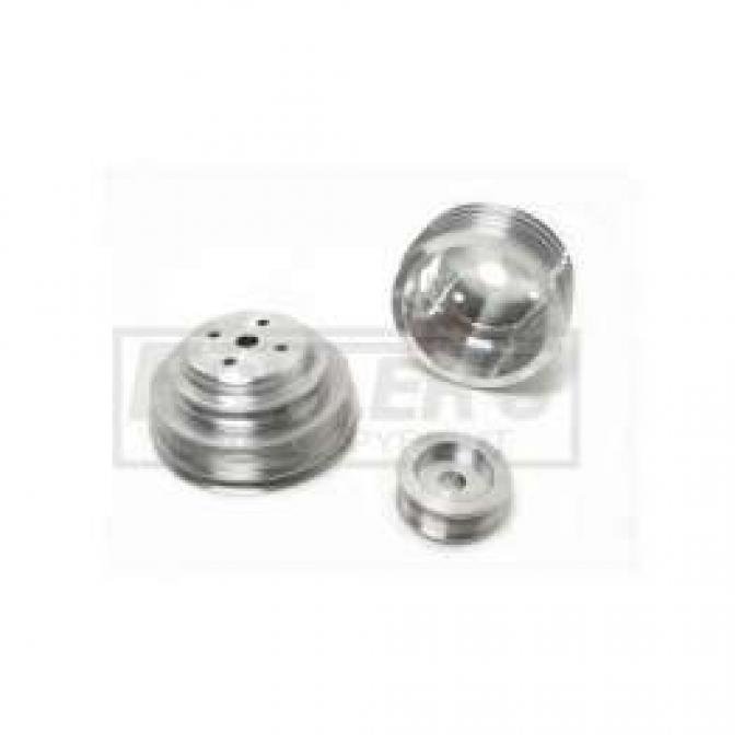 GM 305/350 F-Body Camaro BBK 3-Pc Underdrive Aluminum Pulley Kit, 1985-1987