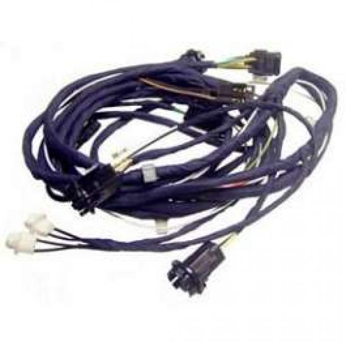 Camaro Rear Body Lighting Wiring Harness, Rally Sport (RS) Coupe, For Cars With Under Dash Lights, 1968