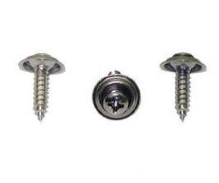 Camaro Seat Back Partition Trim Screw Set, Fold Down, Rear,1967-1969