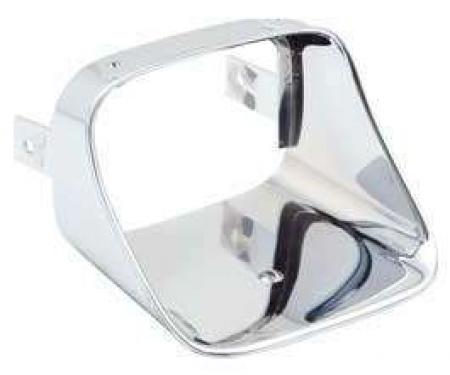 Camaro Parking Light Trim Bezel, Right, Chrome, For Standard Cars, 1978-1981