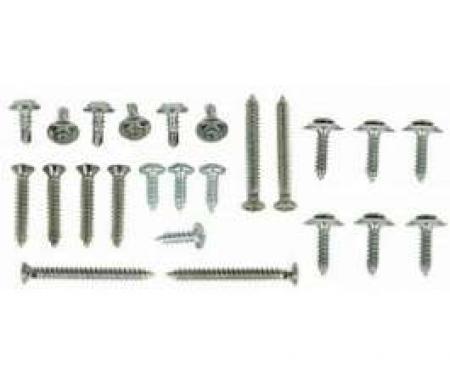 Camaro Armrest Screw Kit, Rear, Coupe, 1967-1969