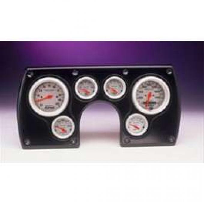 Camaro Dash Panel, With 6 AutoMeter Ultra Lite Gauges, Black, 1982-1989