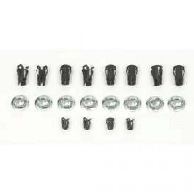 Camaro Emblem Fastener Set, For Cars With Standard Trim (Non-Rally Sport) & Z28 , 1967