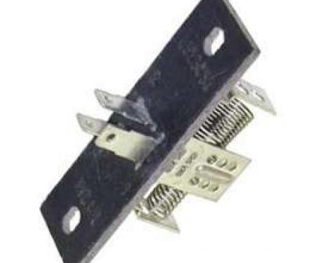 Camaro Heater Blower Motor Resistor Assembly, For Cars Without Air Conditioning, 1967-1981