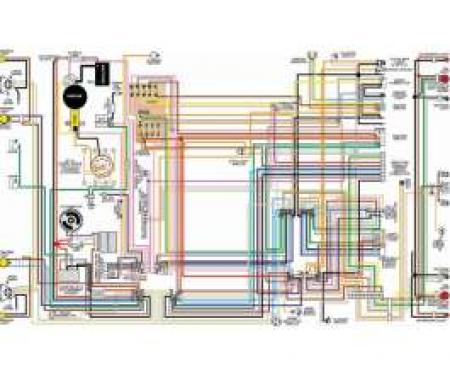 Camaro Color Laminated Wiring Diagram, (2 sheets) 1980