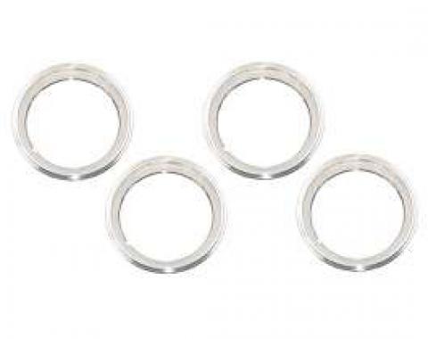 Camaro Rally Wheel Trim Ring Set, 15 x 6, With Inside Style Clips, 1967-1968