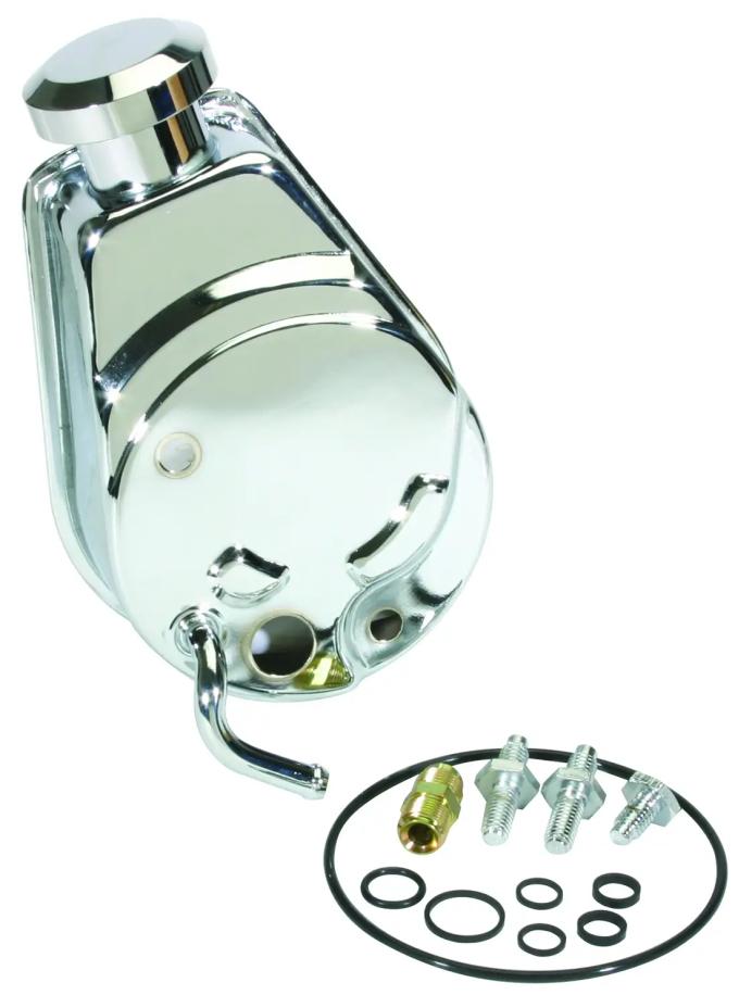 Classic Performance Power Steering Reservoir, Chrome 19-7074BSB-C