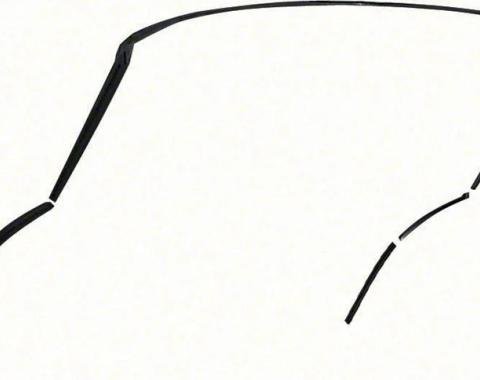 AMD Convertible Top Weatherstrips, 5 Piece Set, 67-69 Camaro Firebird K-K165