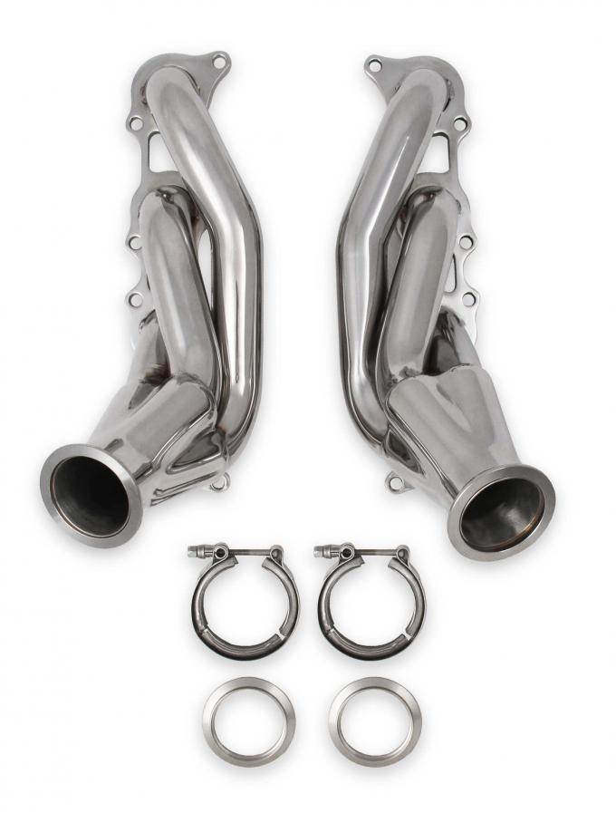 FlowTech Universal Coyote Turbo Headers, Polished 304 Stainless Steel 12153FLT