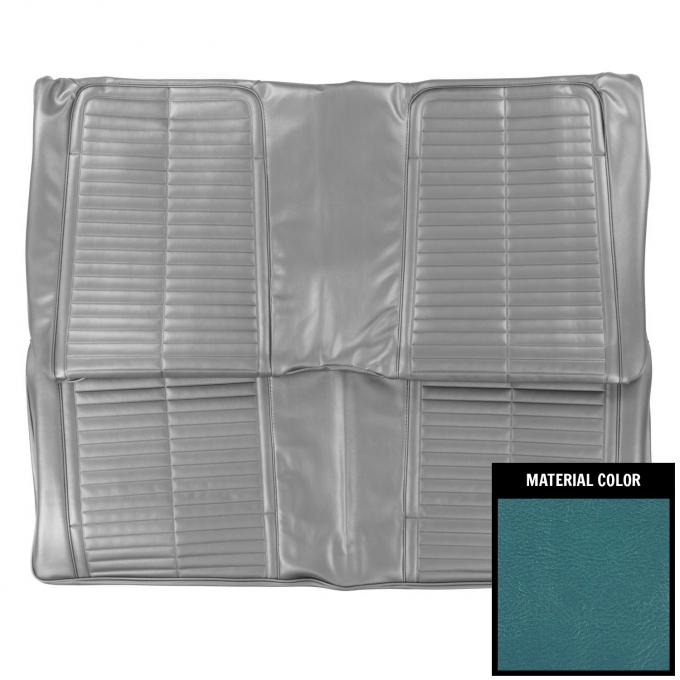 PUI Interiors 1967-68 Pontiac Firebird Bright Blue Stationary Rear Bench Seat Cover 67ES14C