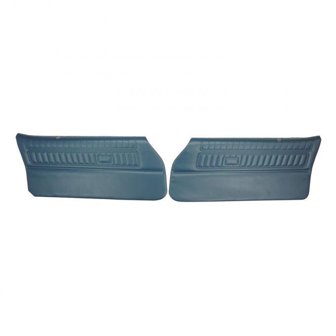 PUI Interiors 1971 Pontiac Firebird Standard Pre-Assembled Blue Front Door Panels 70ED09-P