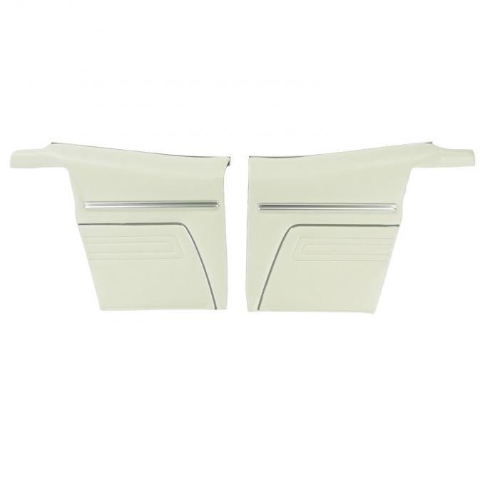 PUI Interiors 1969 Chevrolet Camaro Convertible Standard Pre-Assembled White Rear Door Panels PD225V