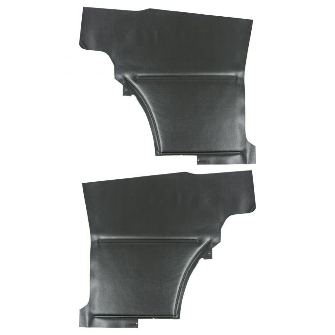 PUI Interiors 1968-1969 Chevrolet Camaro Hardtop Deluxe Black Rear Door Panels 68DD10C