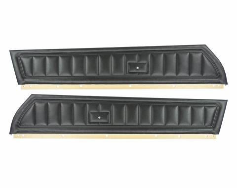 PUI Interiors 1973-1975 Chevrolet Camaro Standard Black Front Door Panels D730