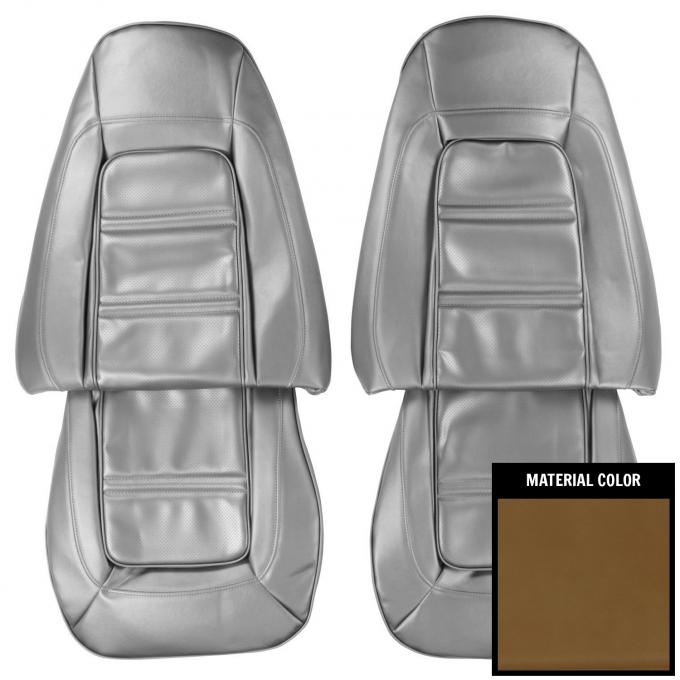 PUI Interiors 1973-1975 Pontiac Firebird Deluxe Saddle Front Bucket Seat Covers 73HS36U