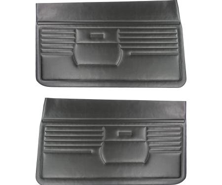 PUI Interiors 1968 Chevrolet Camaro Standard Black Front Door Panels D210