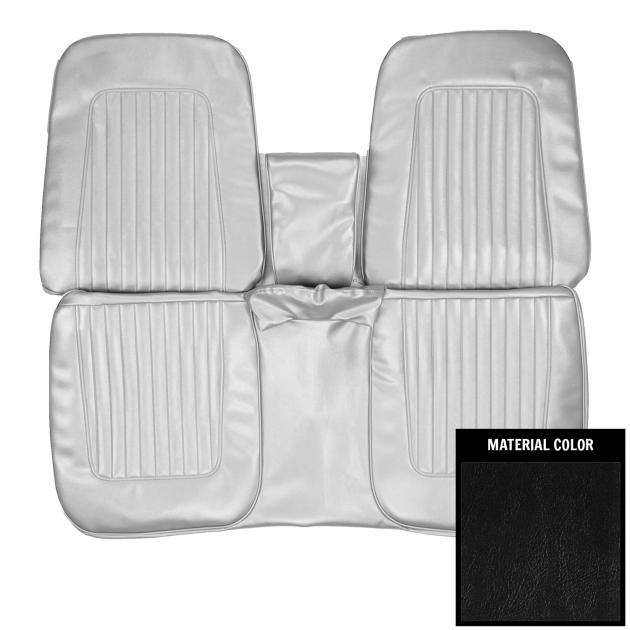 PUI Interiors 196768 Chevrolet Camaro Standard Black Front Bench Seat