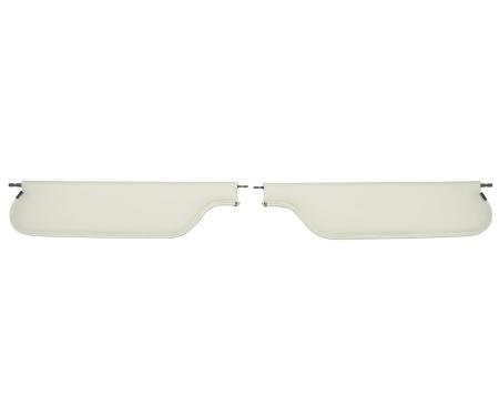PUI Interiors 1967-1969 Camaro/Firebird Convertible White Sun Visors SV937V