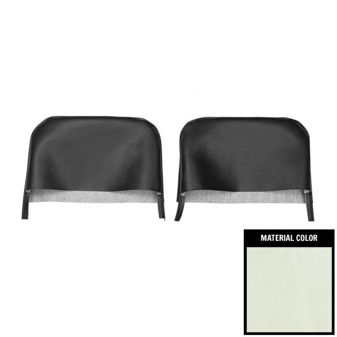 PUI Interiors 1968 Camaro/Firebird Pearl Bucket Seat Head Rest Covers 67FH28U