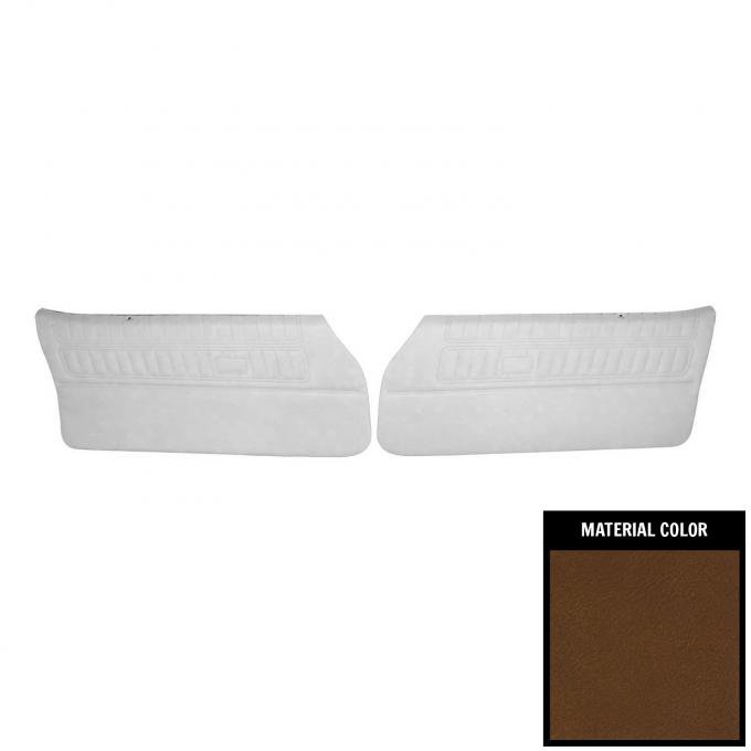 PUI Interiors 1971 Pontiac Firebird Standard Pre-Assembled Dark Saddle Front Door Panels 70ED42-P