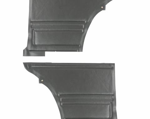 PUI Interiors 1967 Camaro/Firebird Standard Hardtop Black Rear Door Panels D200C