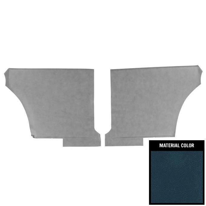 PUI Interiors 1969 Pontiac Firebird Hardtop Deluxe Dark Blue Rear Door Panels 68HD16C